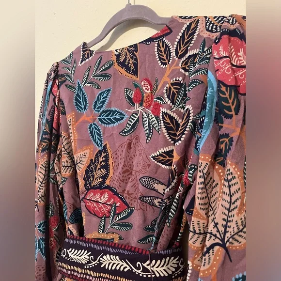 FARM Rio Multicolor Leaf Print Dress - Picture 7 of 10